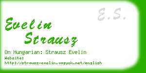 evelin strausz business card